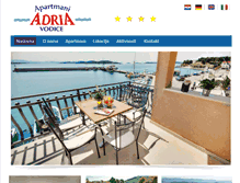 Tablet Screenshot of apartmani-adria.com